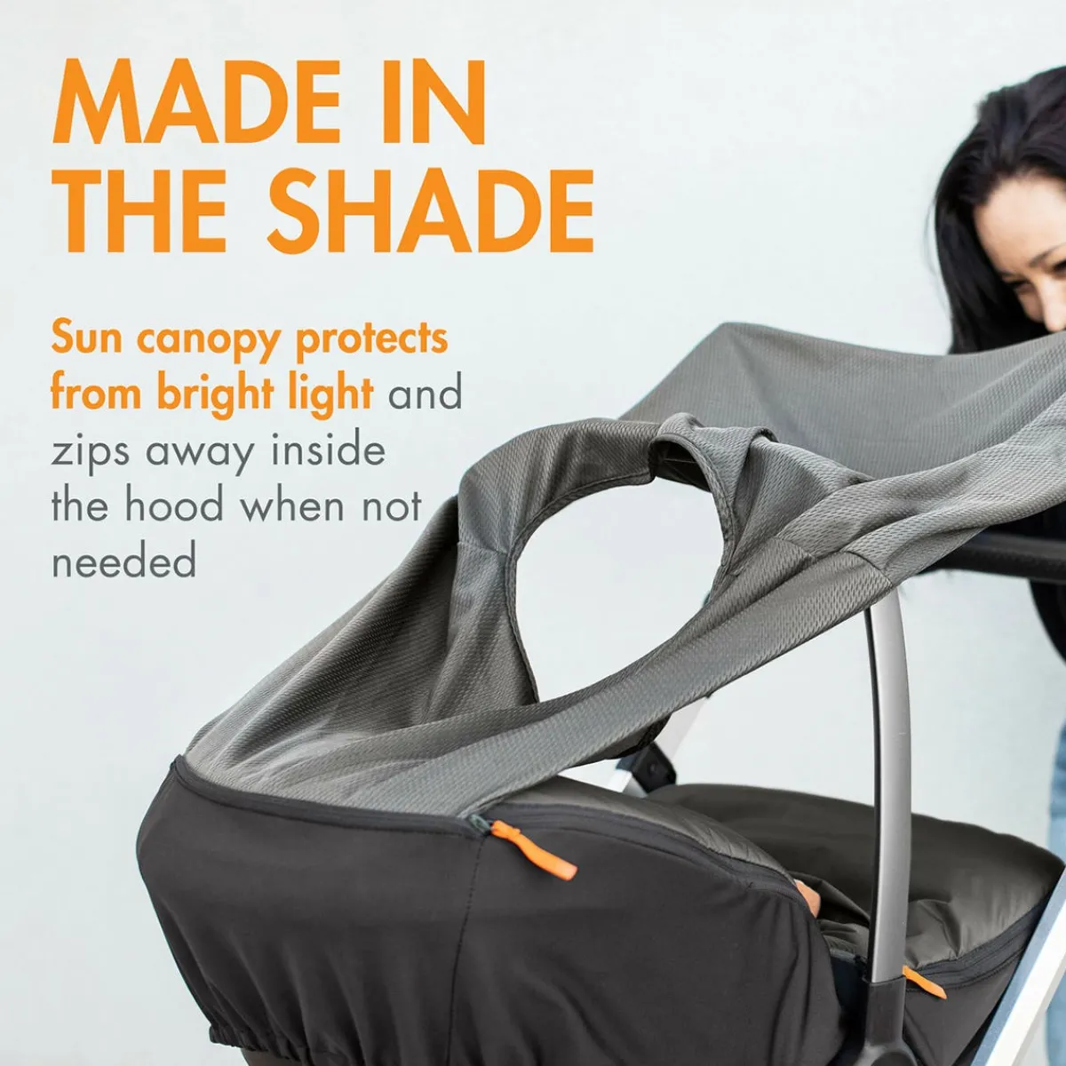 Nursing Scarves|Car Seat Accessories-Boon Inc. Morph Car Seat Cover Charcoal