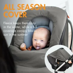 Nursing Scarves|Car Seat Accessories-Boon Inc. Morph Car Seat Cover Charcoal