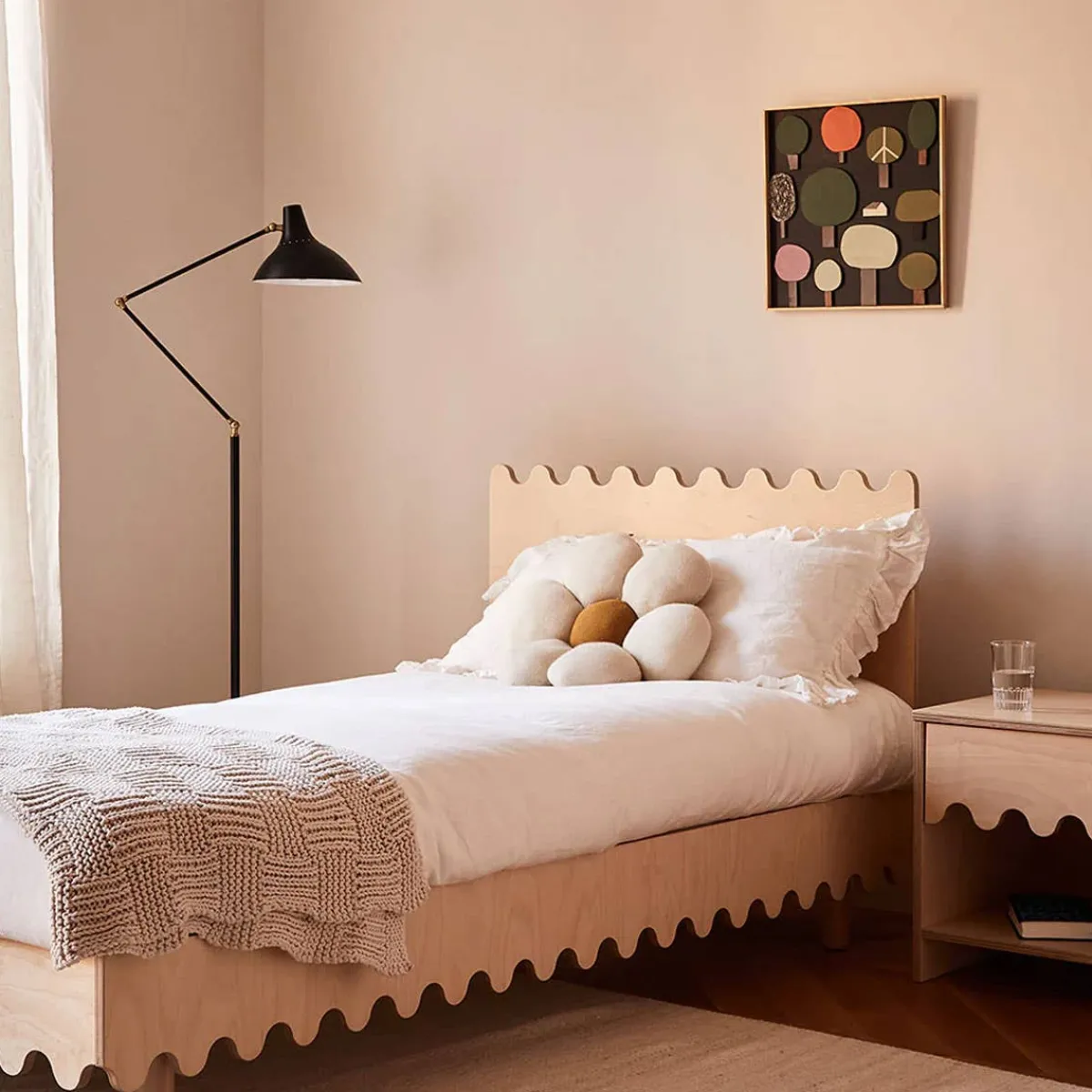 Twin Beds + Trundles-Oeuf Moss Twin Bed