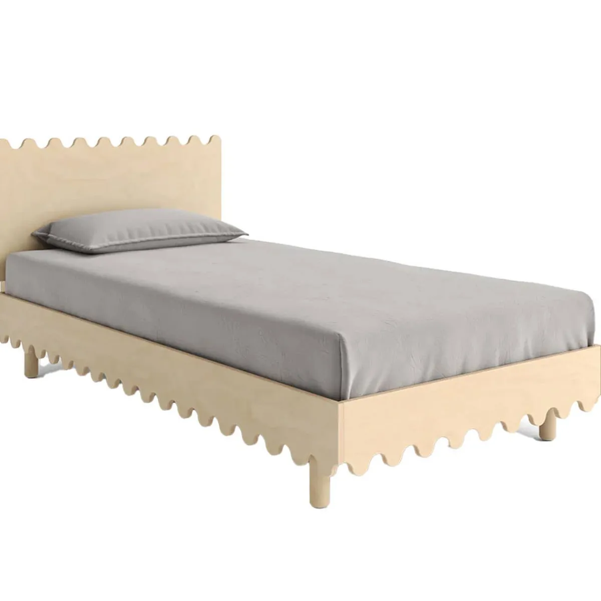 Twin Beds + Trundles-Oeuf Moss Twin Bed