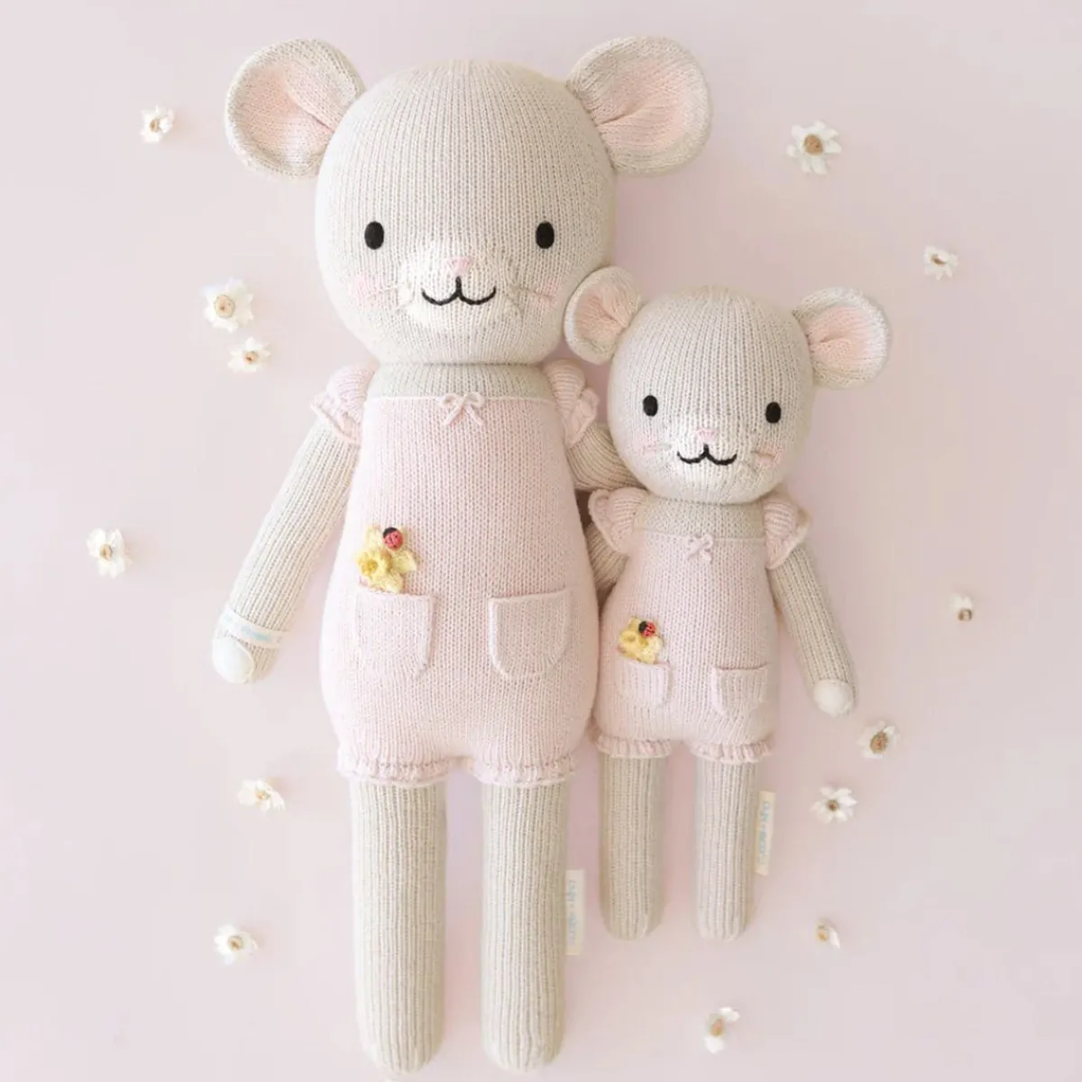 Knit Animals-cuddle + kind Mouse Big Knit Doll