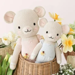 Knit Animals-cuddle + kind Mouse Mini Knit Doll