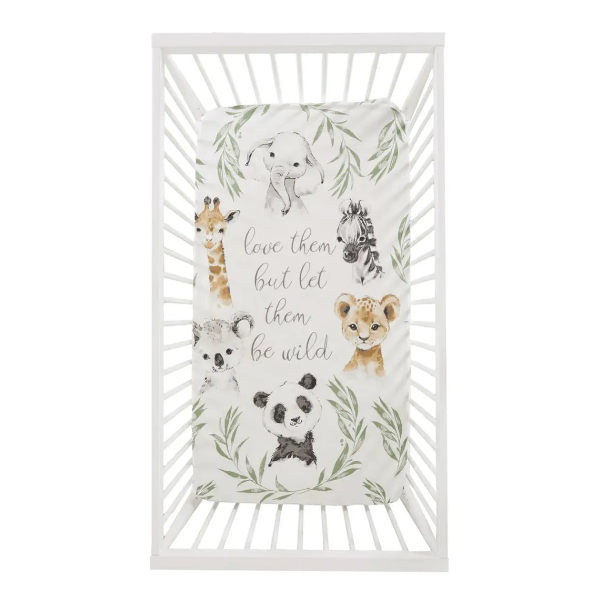Crib Fitted Sheets-Levtex Baby Mozambique Crib Sheet