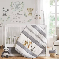 Crib Fitted Sheets-Levtex Baby Mozambique Crib Sheet
