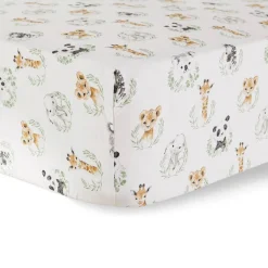 Crib Fitted Sheets-Levtex Baby Mozambique Crib Sheet