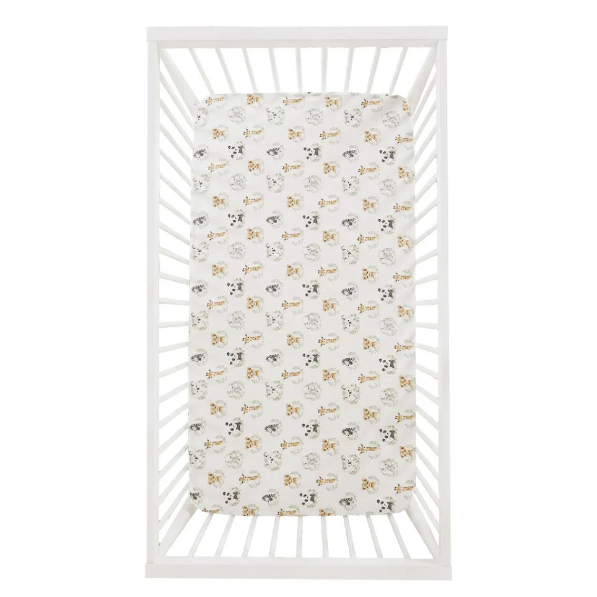 Crib Fitted Sheets-Levtex Baby Mozambique Crib Sheet