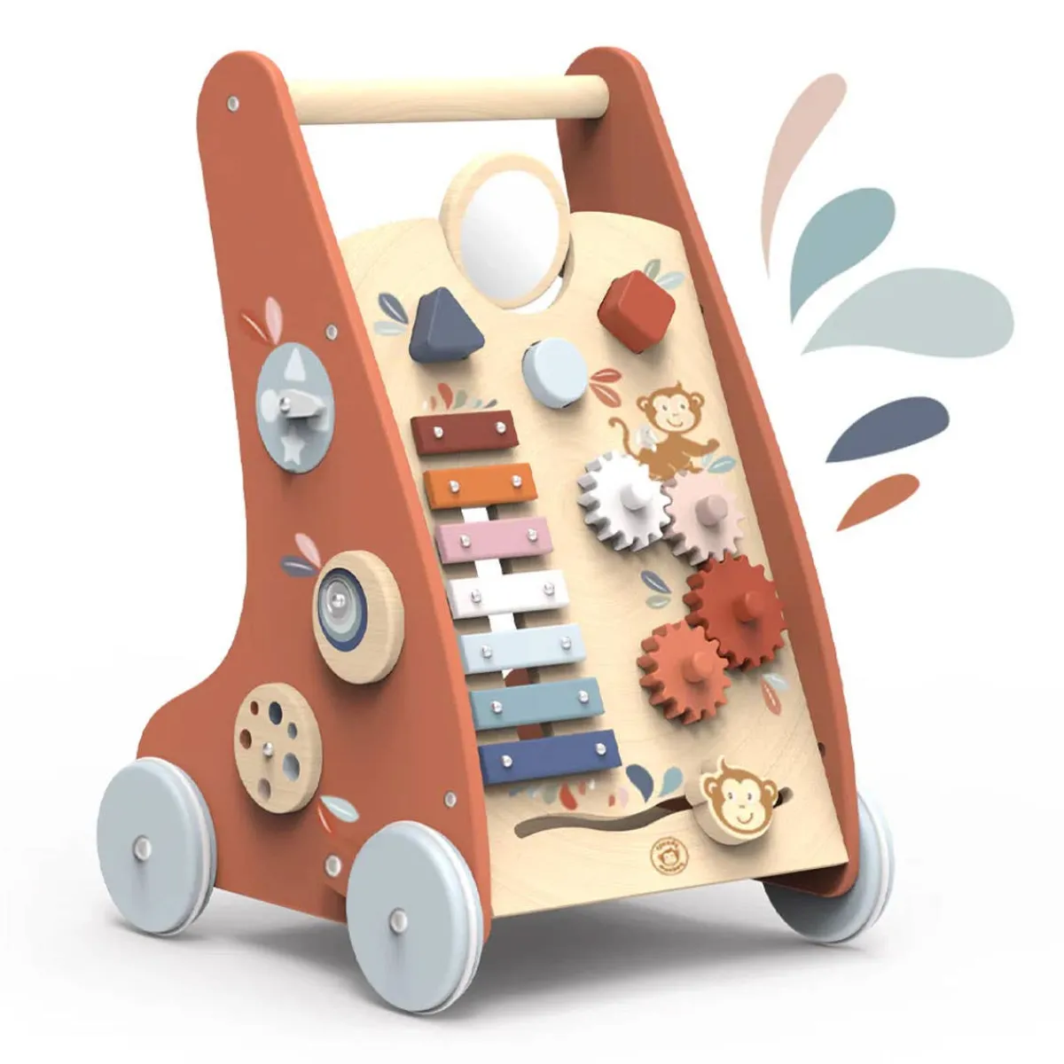 Wooden Toys|Baby Walkers-Speedy Monkey Multi Activity Walker