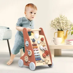 Wooden Toys|Baby Walkers-Speedy Monkey Multi Activity Walker