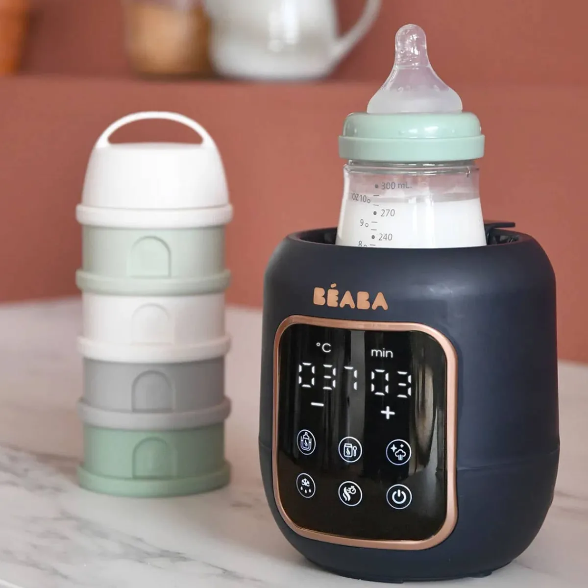 Baby Food Prep + Storage|Bottle Warmers-Beaba Multi Milk Baby Bottle & Jar Warmer