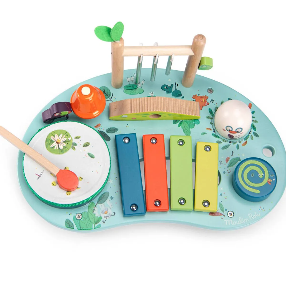 Musical Instruments-Moulin Roty Multi-Activity Musical Table