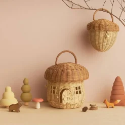 Storage-Olli Ella Mushroom Basket Straw