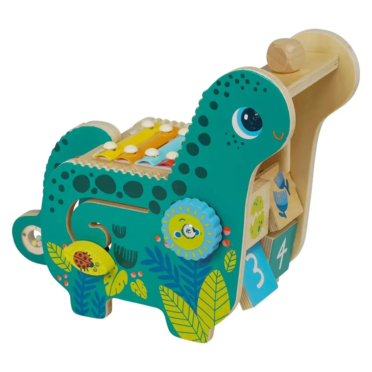 Musical Instruments|Wooden Toys-Manhattan Toy Musical Diego Dino