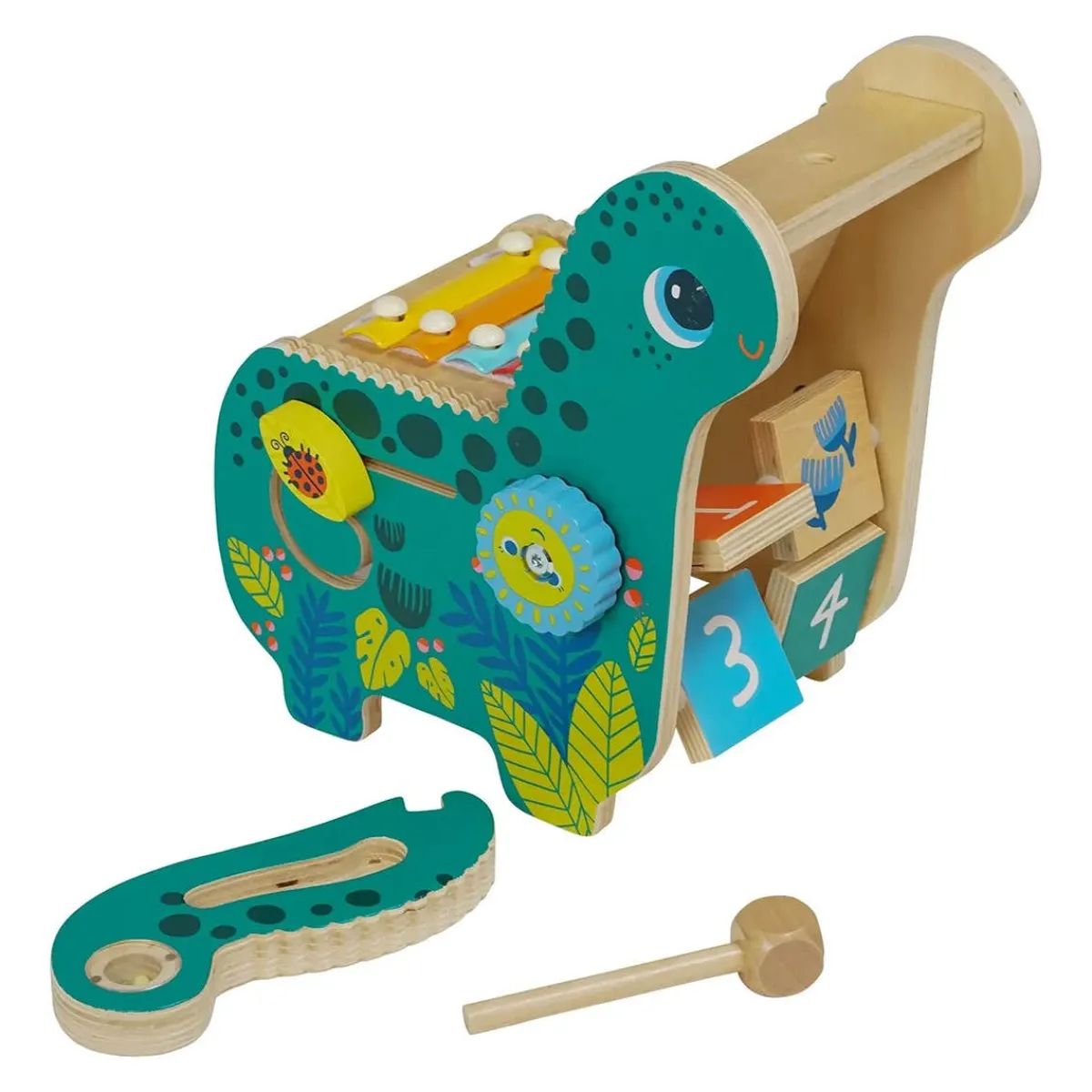 Musical Instruments|Wooden Toys-Manhattan Toy Musical Diego Dino