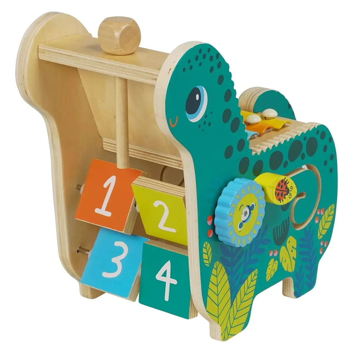 Musical Instruments|Wooden Toys-Manhattan Toy Musical Diego Dino