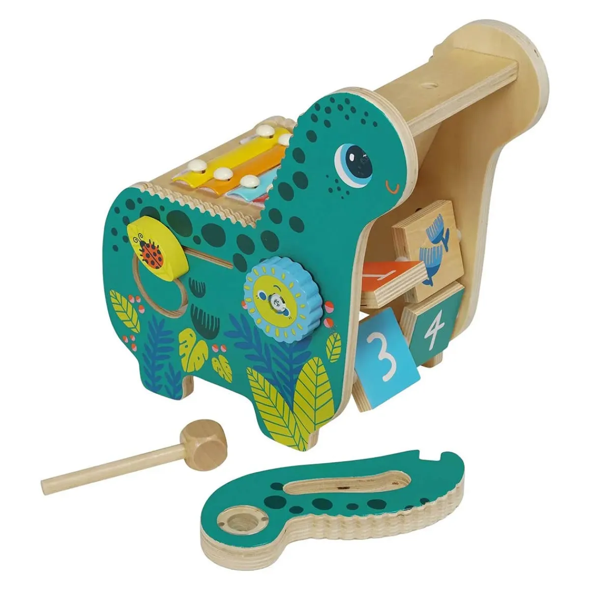 Musical Instruments|Wooden Toys-Manhattan Toy Musical Diego Dino