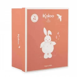 Plush Animals-Kaloo Musical Round Rabbit Cream