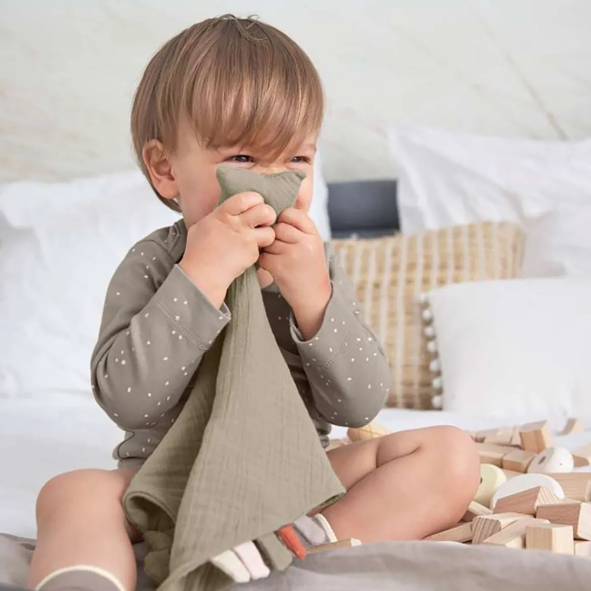 Loveys|Blankets-Lassig Muslin Baby Comforter (Little Universe)