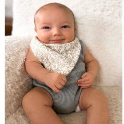 Bibs + Burps-Crane Baby Muslin Bib Set