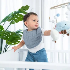 Bibs + Burps-Comfycubs Muslin Bibs (4 Pack)