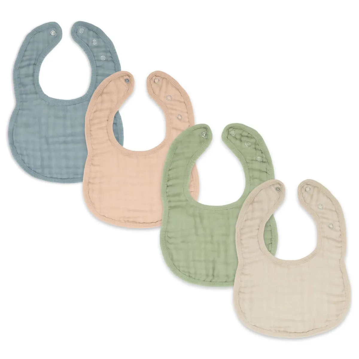 Bibs + Burps-Comfycubs Muslin Bibs (4 Pack)