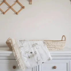 Blankets-MustBeBaby Muslin Blanket with Fringe