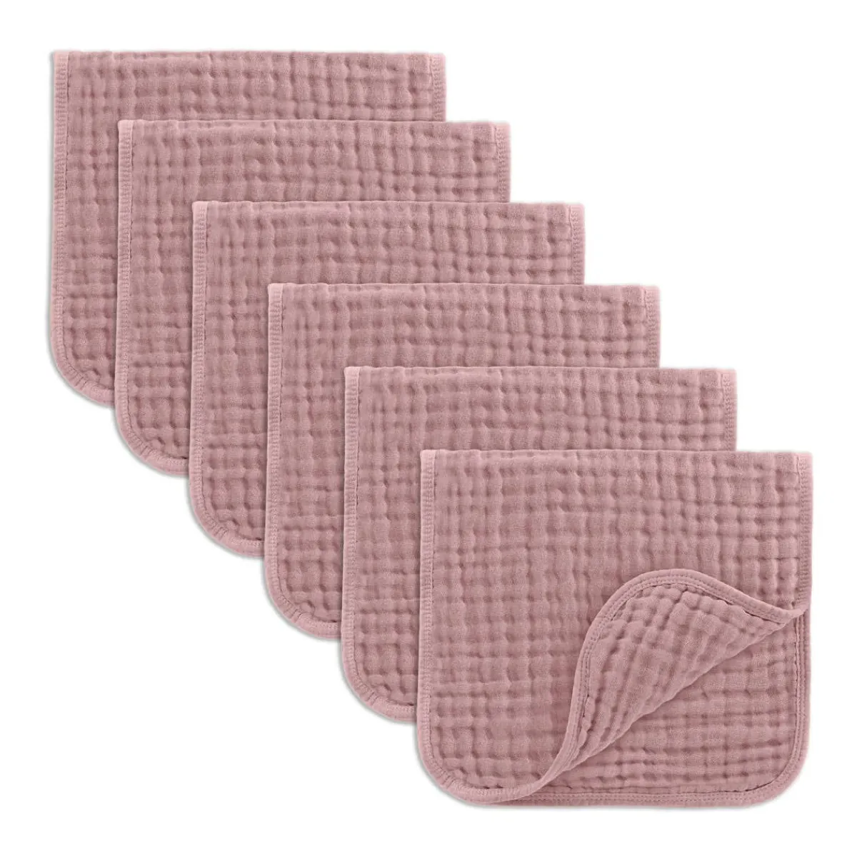 Bibs + Burps-Comfycubs Muslin Burp Cloths (6 Pack)