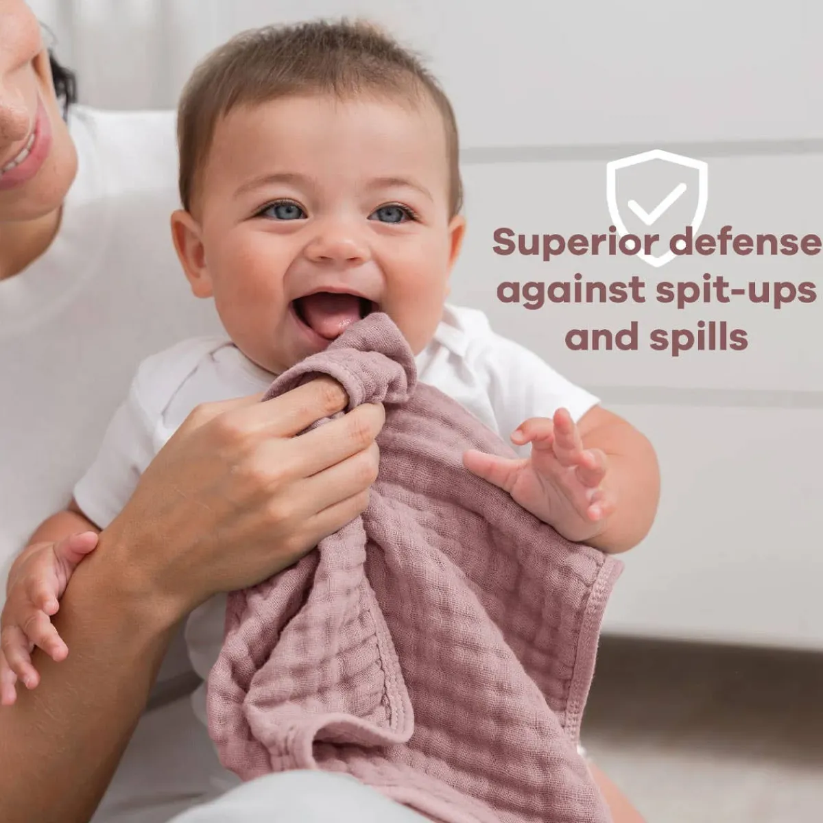 Bibs + Burps-Comfycubs Muslin Burp Cloths (6 Pack)