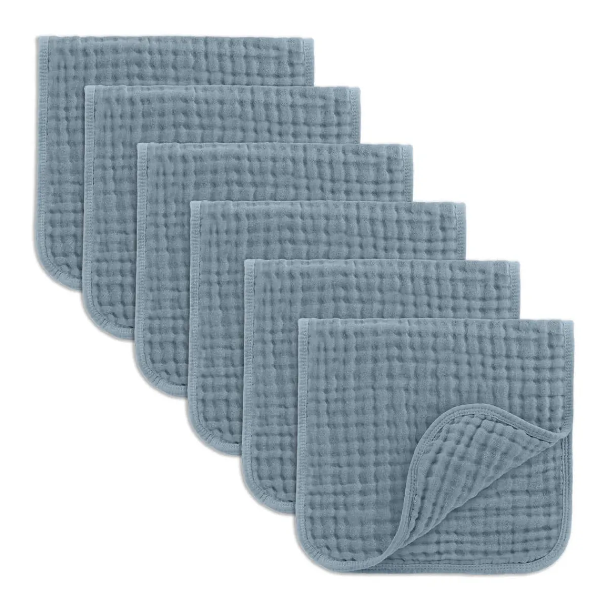 Bibs + Burps-Comfycubs Muslin Burp Cloths (6 Pack)