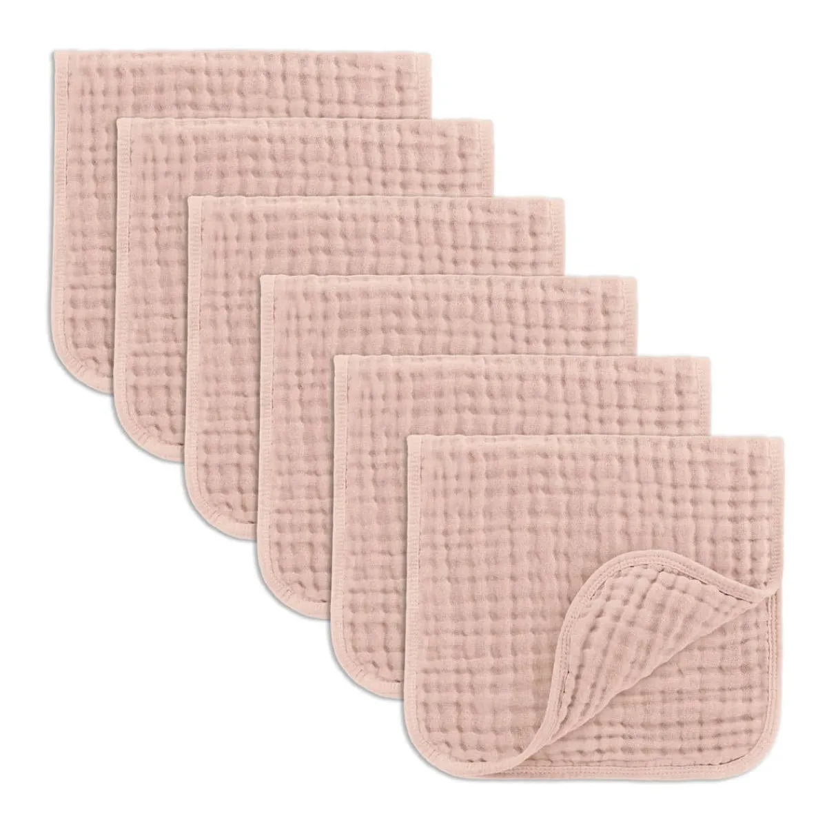 Bibs + Burps-Comfycubs Muslin Burp Cloths (6 Pack)