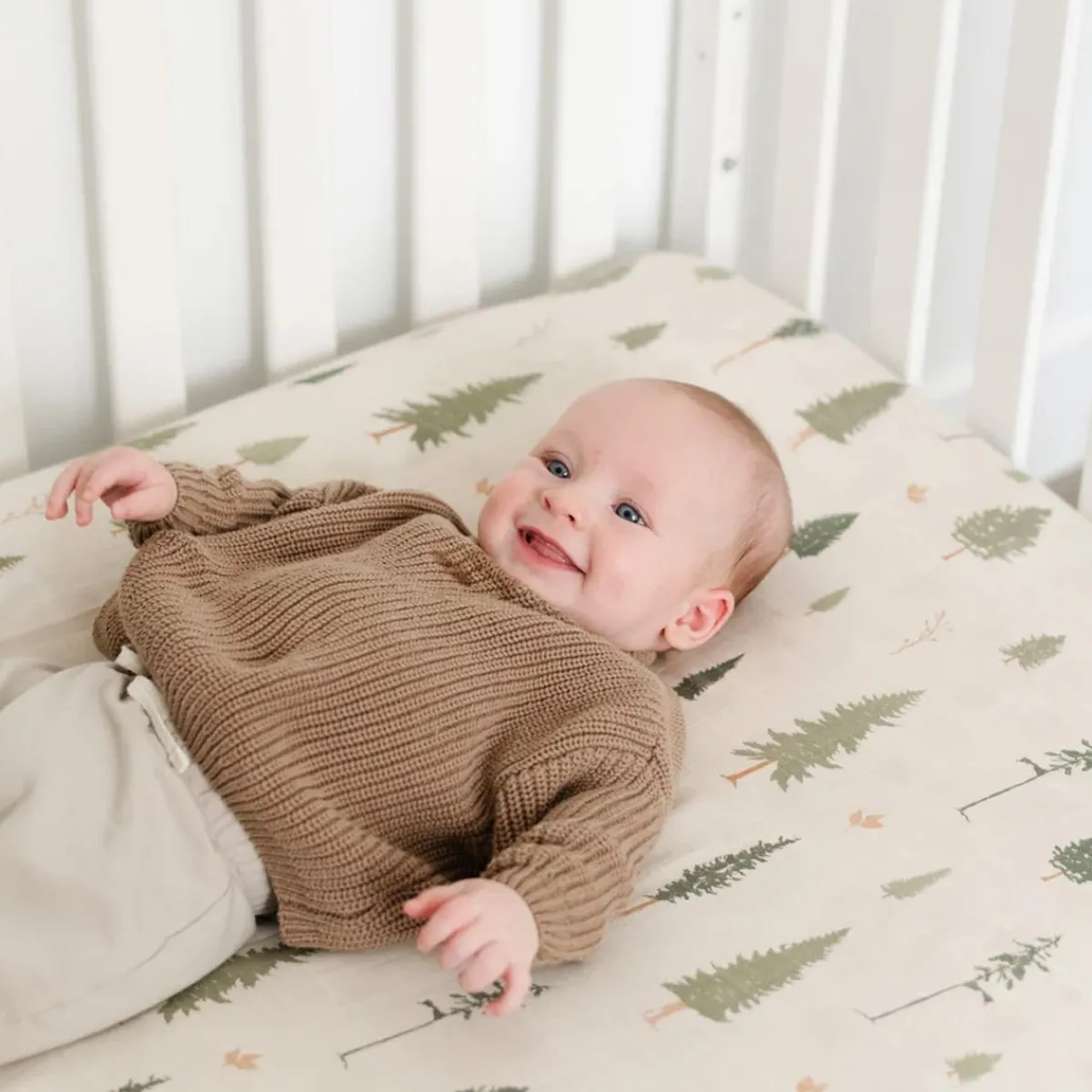 Crib Fitted Sheets-Saranoni Muslin Crib Sheet
