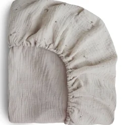 Crib Fitted Sheets-Mushie Muslin Crib Sheet