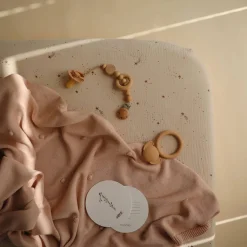 Crib Fitted Sheets-Mushie Muslin Crib Sheet