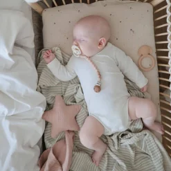 Crib Fitted Sheets-Mushie Muslin Crib Sheet
