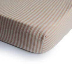 Crib Fitted Sheets-Mushie Muslin Crib Sheet