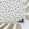 Crib Fitted Sheets-Mebie Baby Muslin Crib Sheet