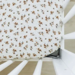 Crib Fitted Sheets-Mebie Baby Muslin Crib Sheet