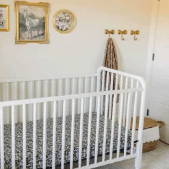 Crib Fitted Sheets-Mebie Baby Muslin Crib Sheet