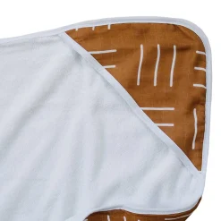 Towels + Cloths-Mebie Baby Muslin Hooded Towel