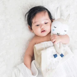 Loveys|Teething Blankies-Lulujo Muslin Lovie
