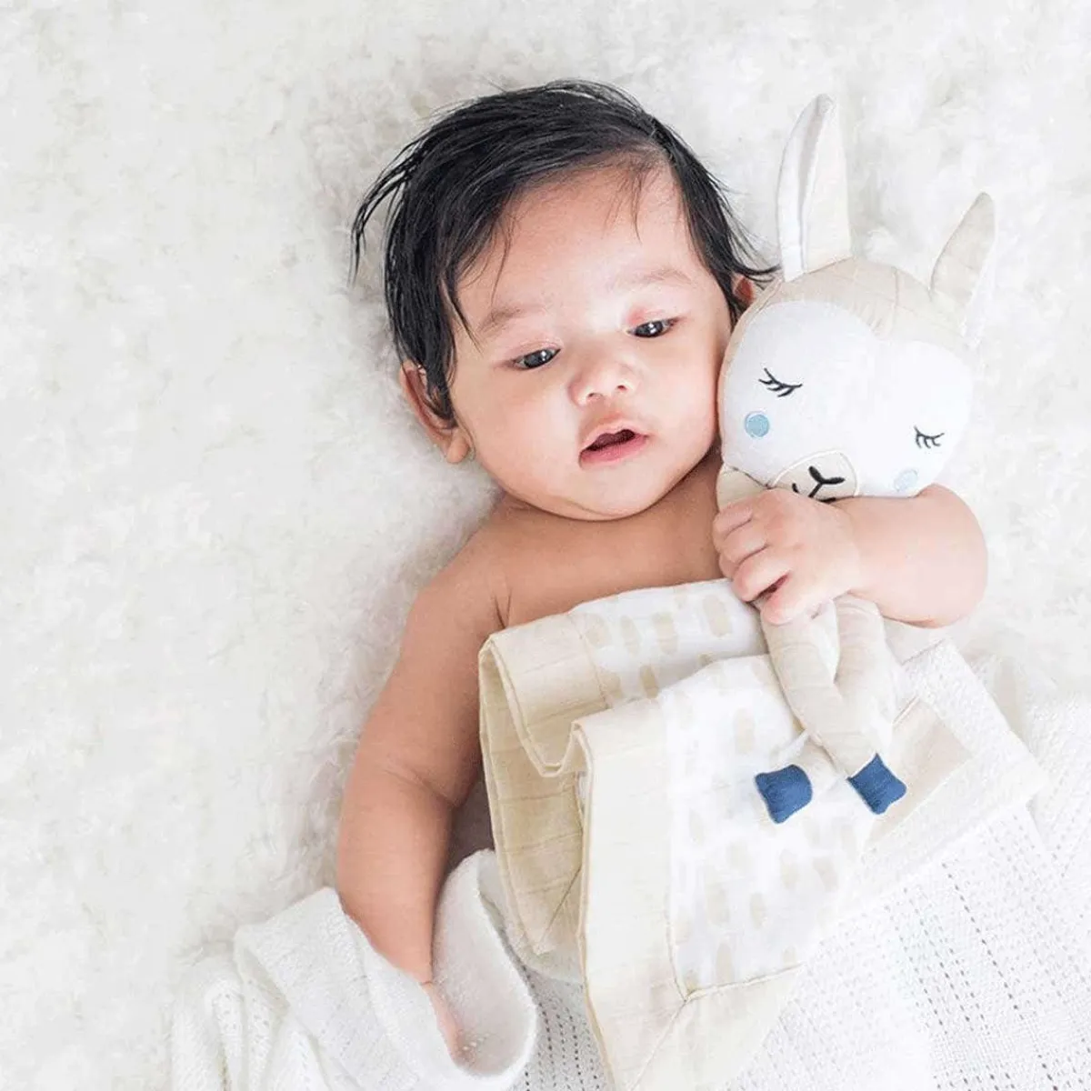 Loveys|Teething Blankies-Lulujo Muslin Lovie