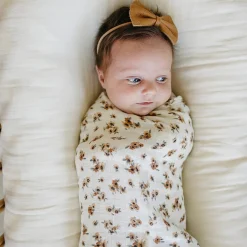 Blankets|Sleep Sacks + Wraps-Mebie Baby Muslin Swaddle