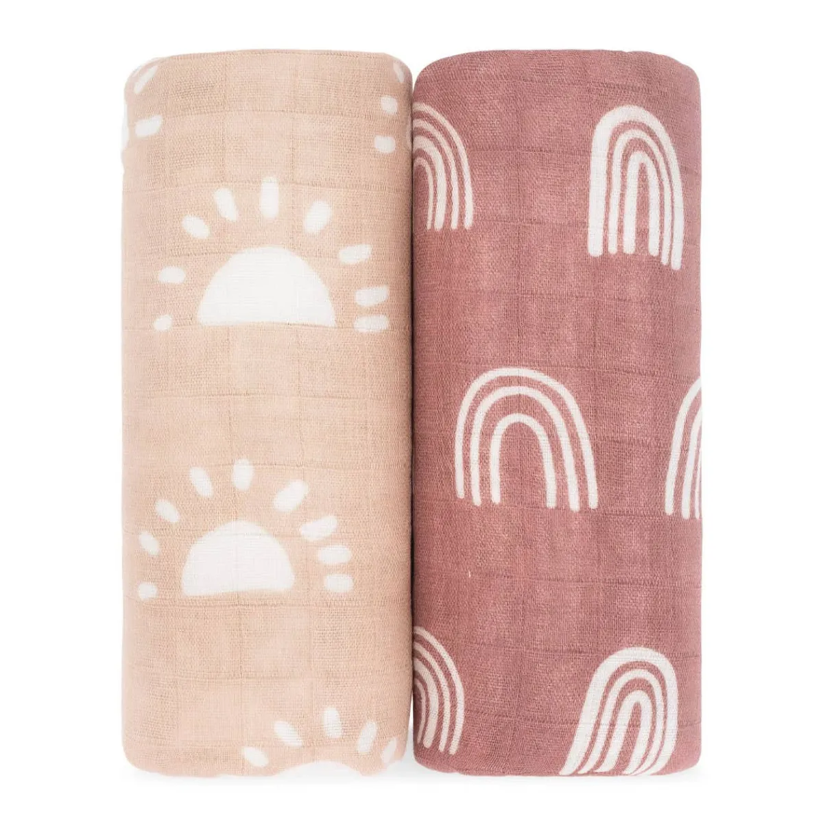 Sleep Sacks + Wraps-Comfycubs Muslin Swaddle Blankets (2 Pack)