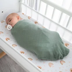 Sleep Sacks + Wraps-Comfycubs Muslin Swaddle Blankets (4 Pack)