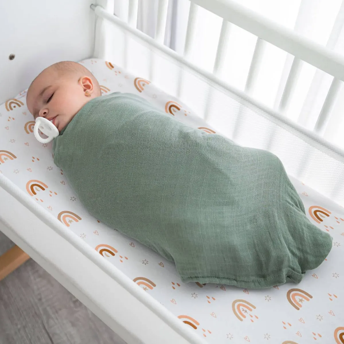 Sleep Sacks + Wraps-Comfycubs Muslin Swaddle Blankets (4 Pack)