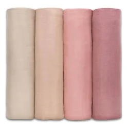 Sleep Sacks + Wraps-Comfycubs Muslin Swaddle Blankets (4 Pack)