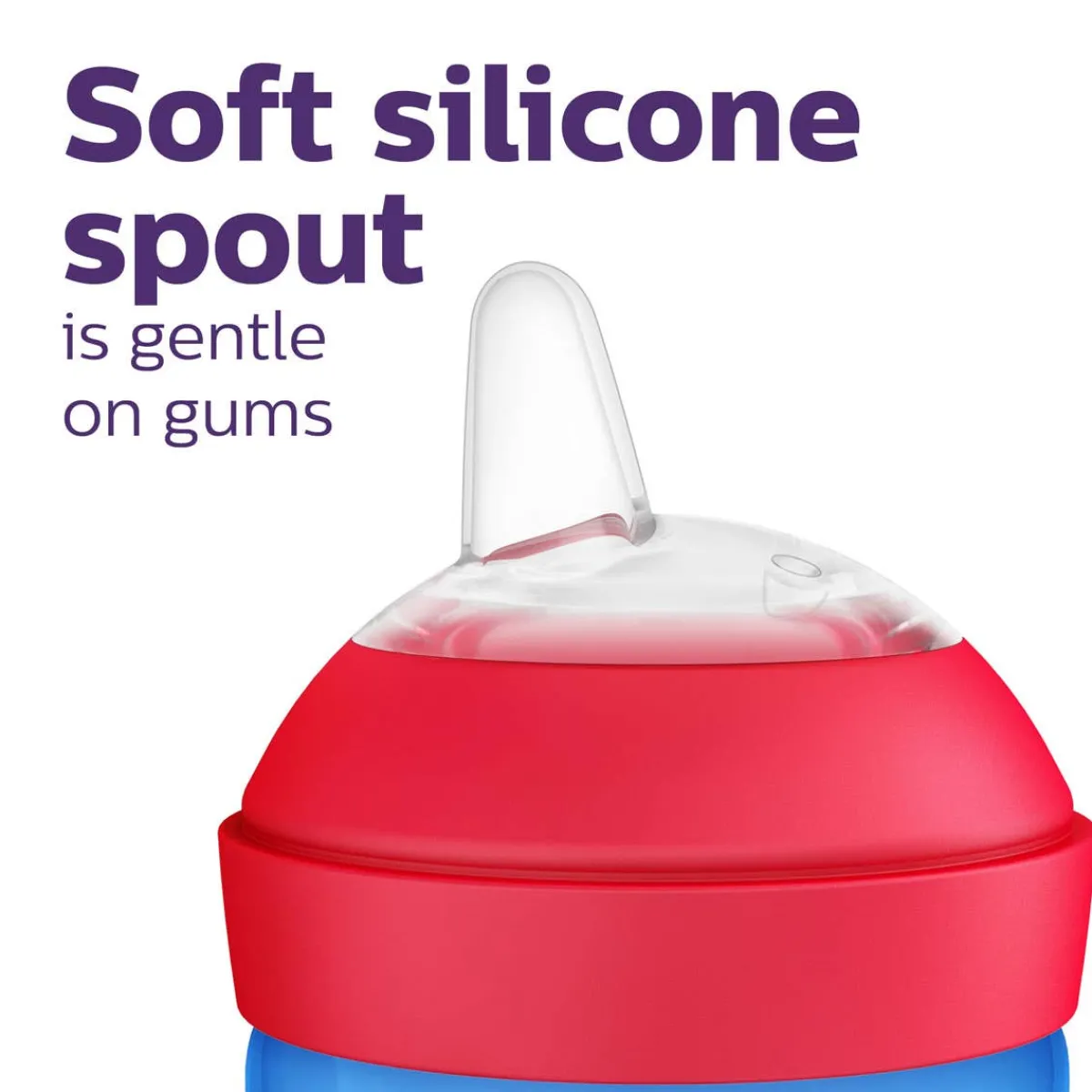 Kids Drinkware|Sippy Cups + Straw Cups-Philips Avent My Grippy Spout Cup (10 oz, 2 Pack)