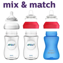 Kids Drinkware|Sippy Cups + Straw Cups-Philips Avent My Grippy Spout Cup (10 oz, 2 Pack)