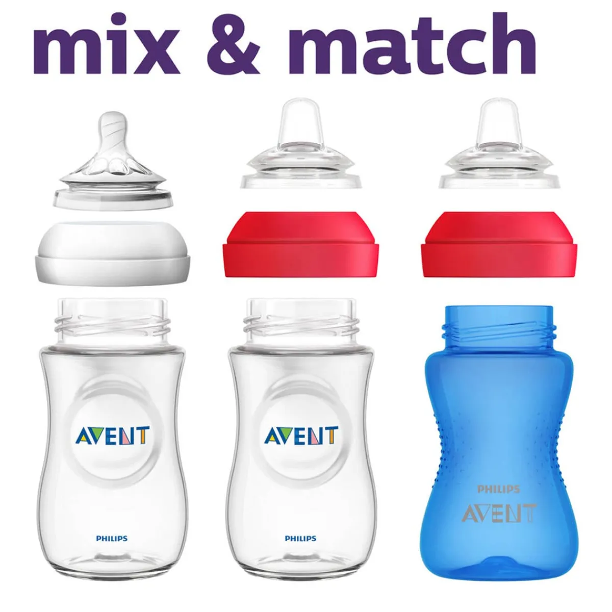 Kids Drinkware|Sippy Cups + Straw Cups-Philips Avent My Grippy Spout Cup (10 oz, 2 Pack)