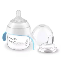 Kids Drinkware|Sippy Cups + Straw Cups-Philips Avent My Natural Trainer Cup (5 oz)