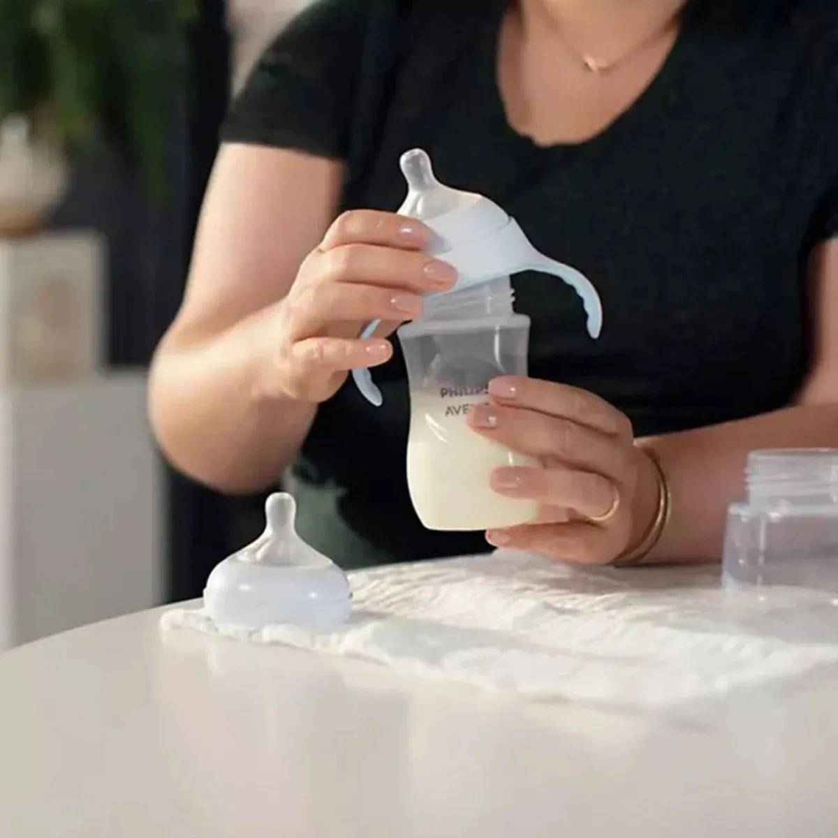 Kids Drinkware|Sippy Cups + Straw Cups-Philips Avent My Natural Trainer Cup (5 oz)